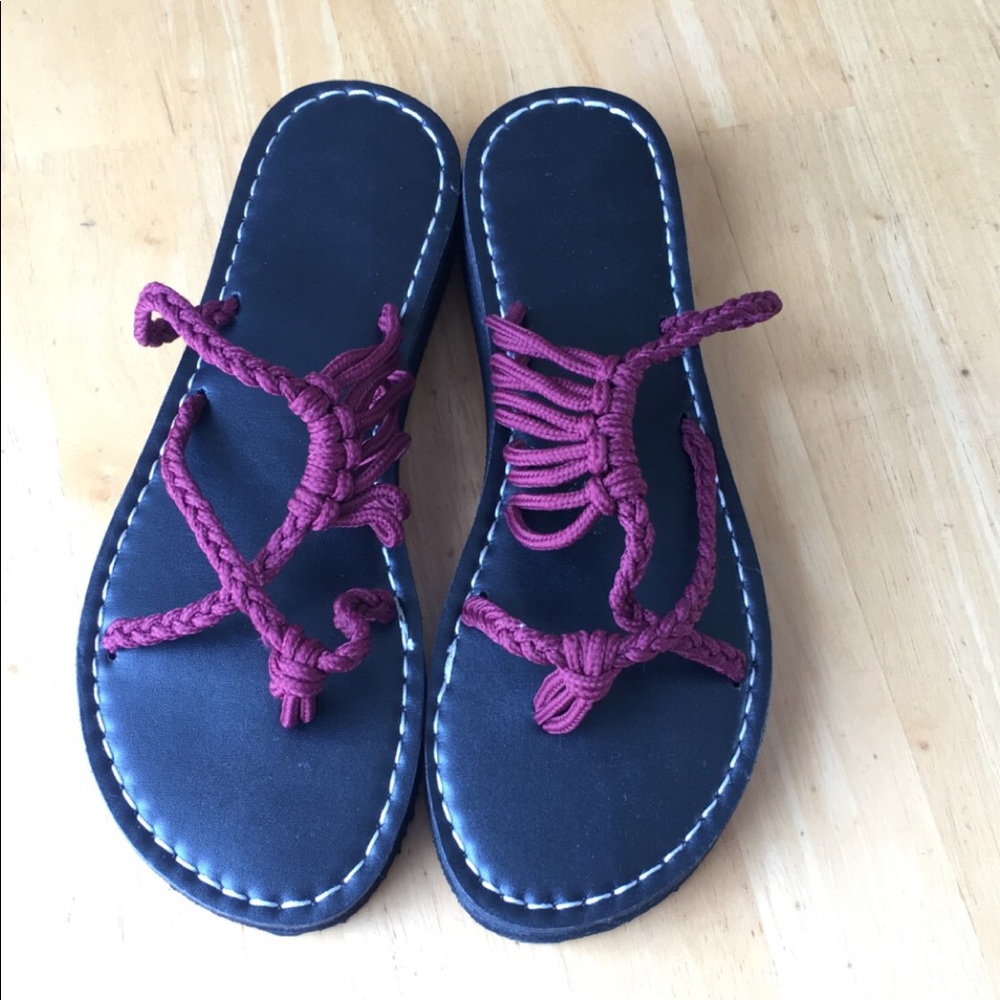Braided sandals